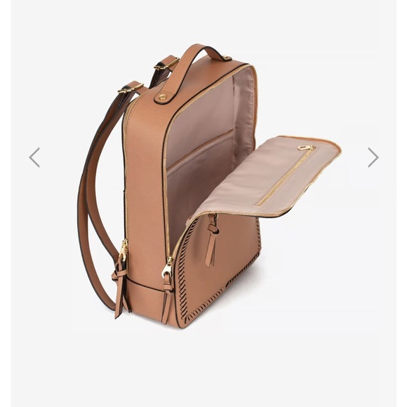 Calpak Kaya 15 inch Laptop Backpack in Caramel. - Picture 3 of 12